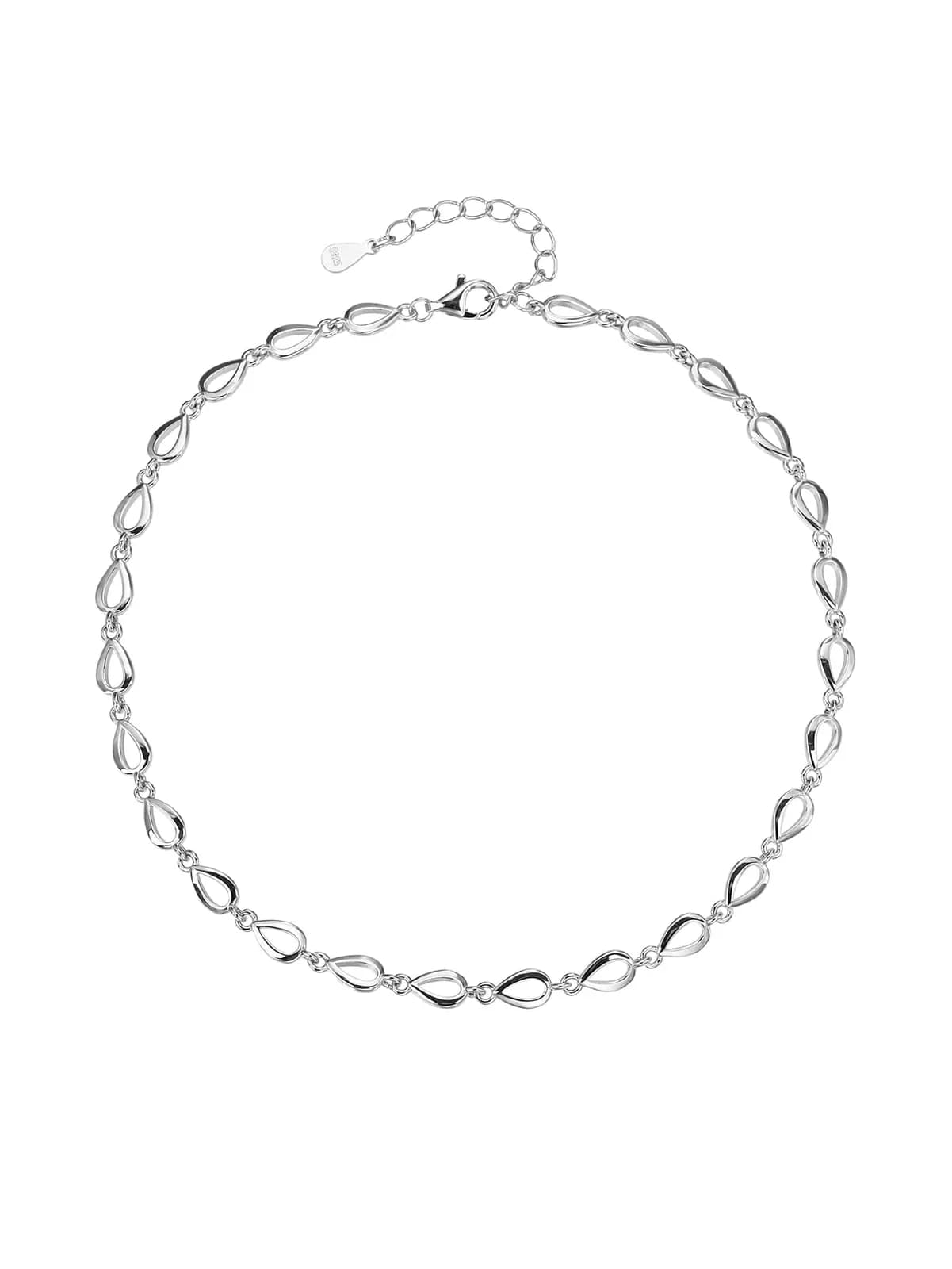 Csepp mintás bokalánc – 24+4 cm 1