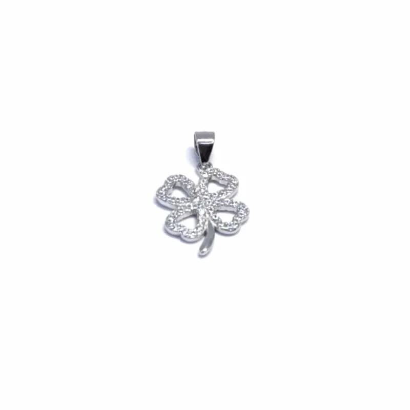 Colgante de trébol con piedras 1