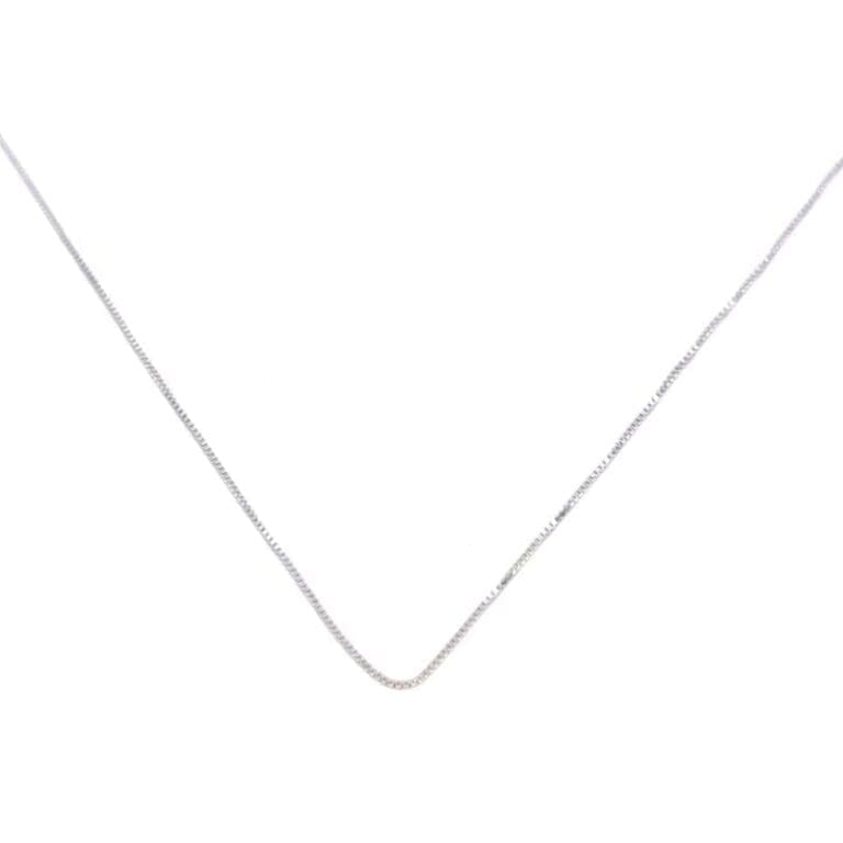 Ezüst Kocka lánc /vékony/ 40cm